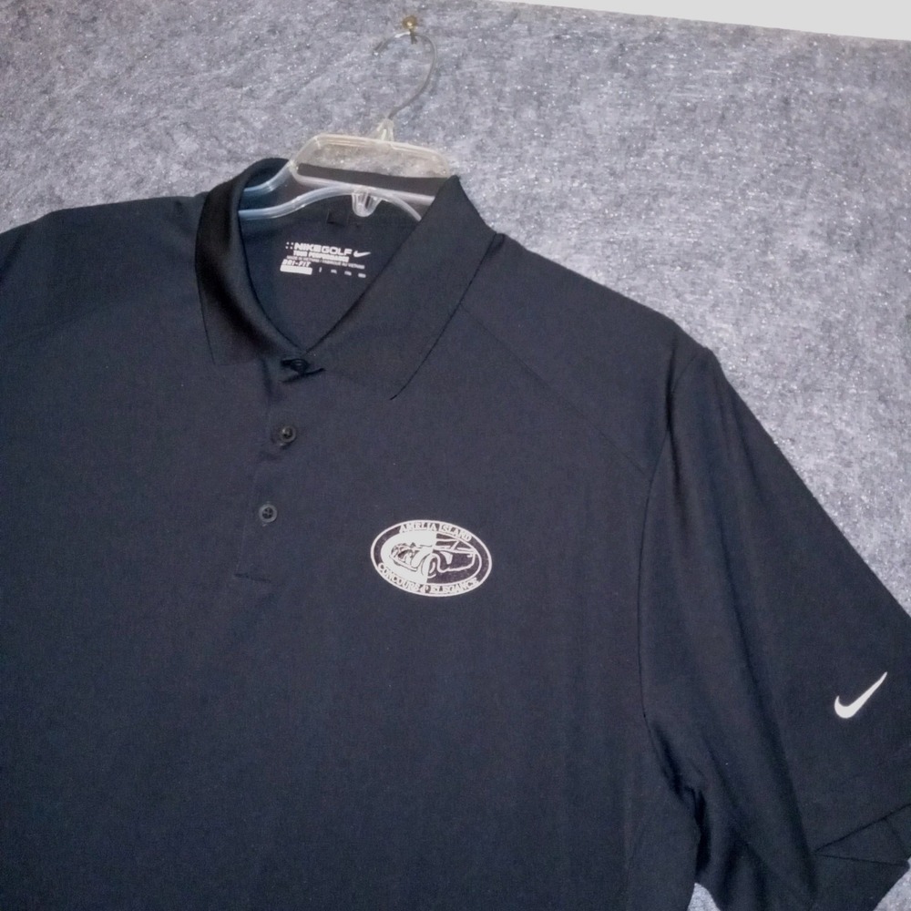 Nike Golf Polo Shirt Mens XXL Black Amelia Island Concours d'Elegance Dri-FIT